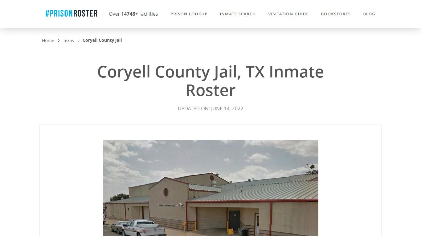 Coryell County Jail, TX Inmate Roster