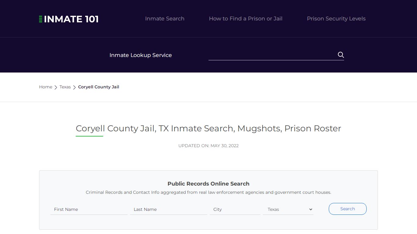 Coryell County Jail, TX Inmate Search, Mugshots, Prison Roster